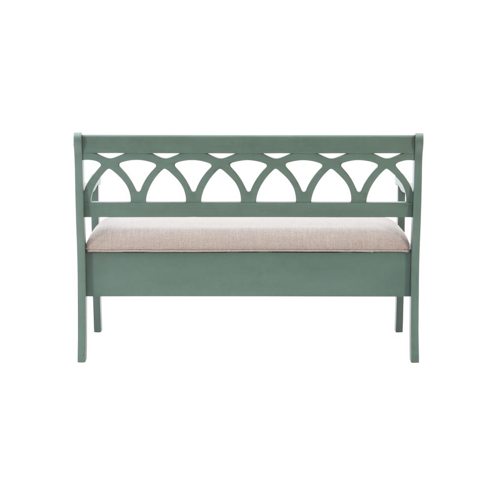 Elliana Storage Bench - Teal. Picture 4