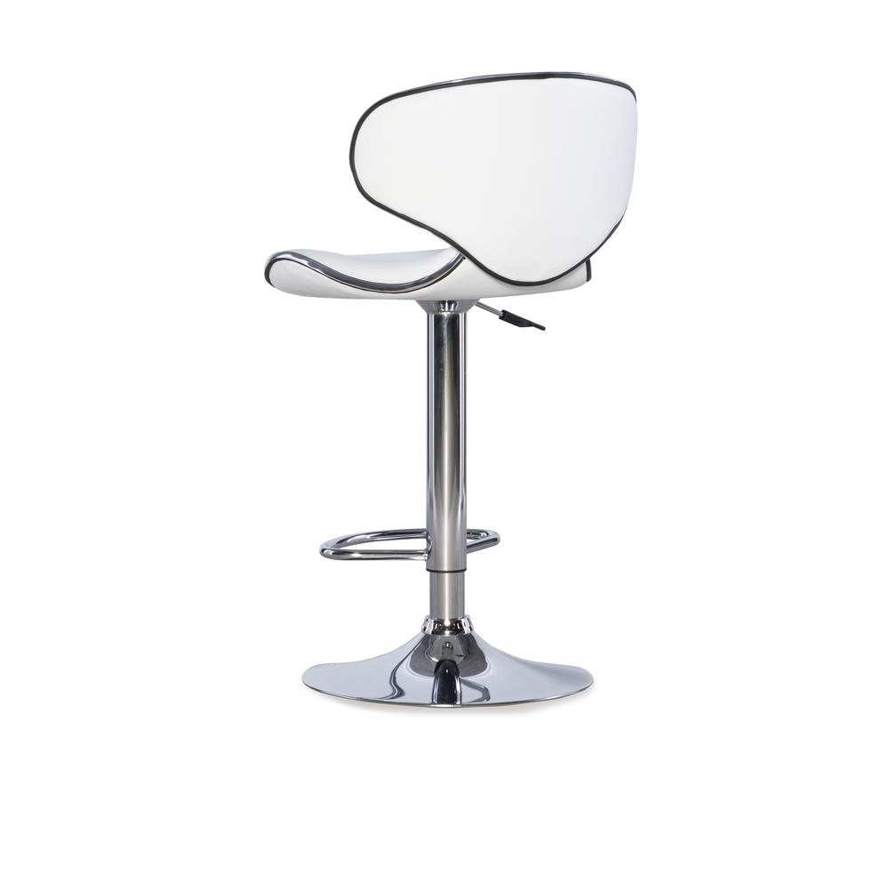 White Adjustable Barstool. Picture 6