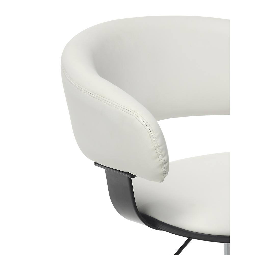 White Gas Lift Desk Chair. Picture 3