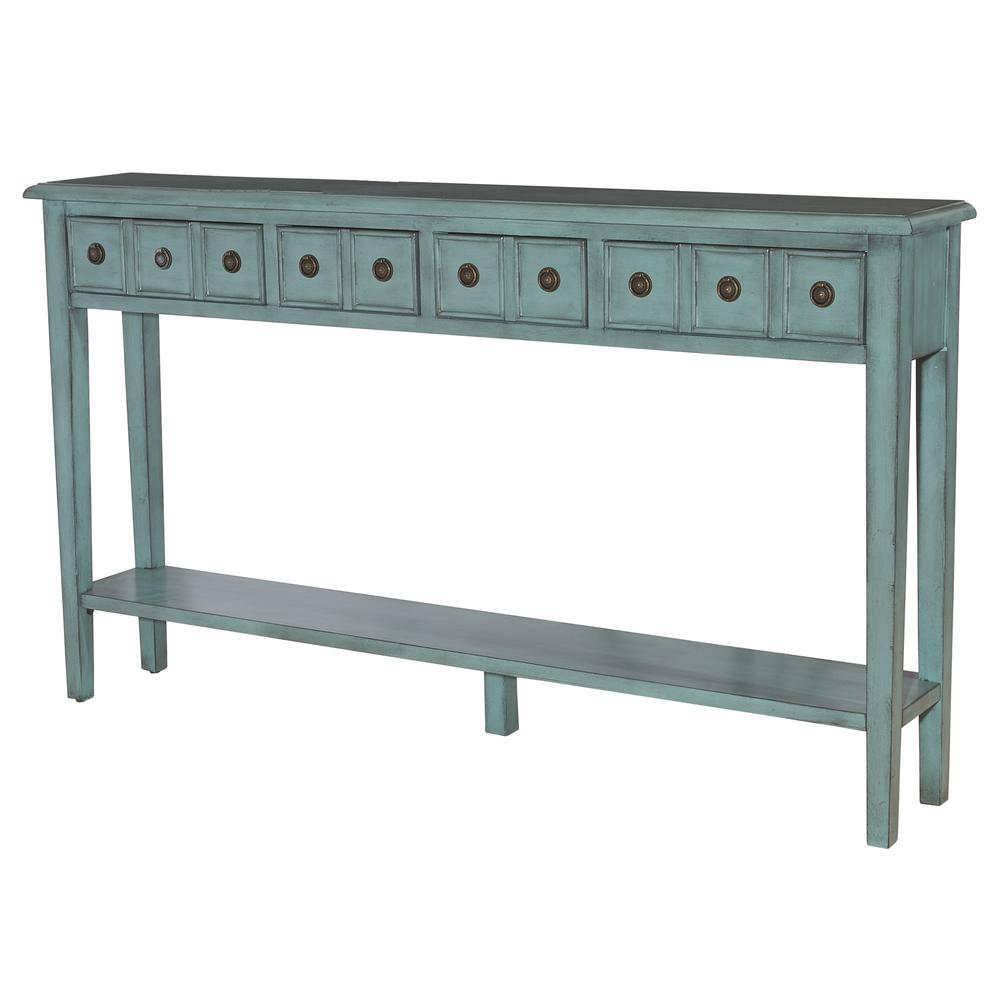 Sadie Teal Long Console. Picture 5