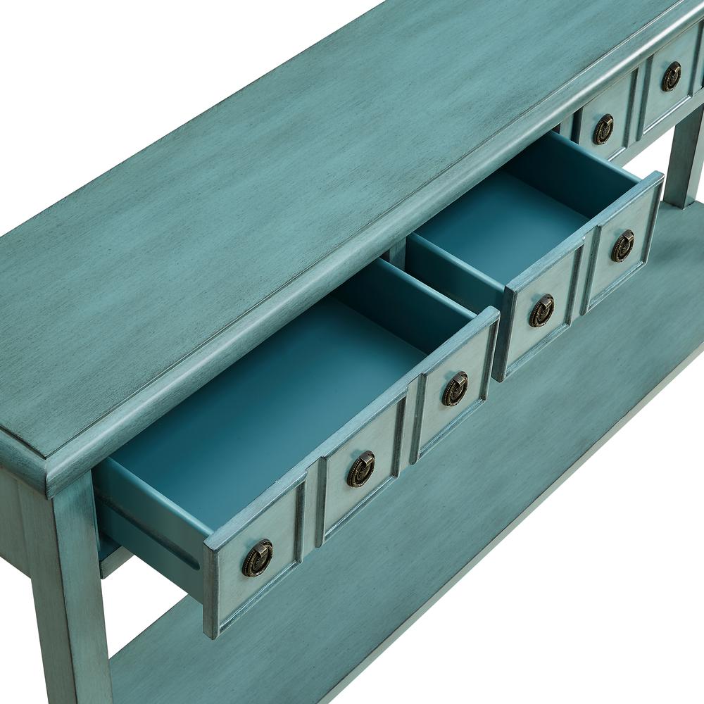 Sadie Teal Long Console. Picture 1