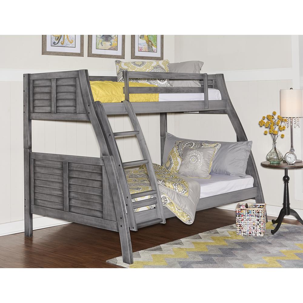Easton Gray Bunk Bed-ships in 4 cartons. Picture 1