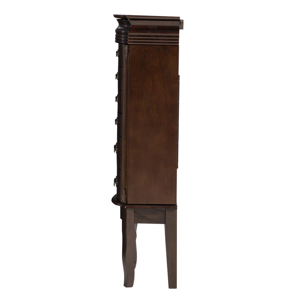 Italian Influenced Transitional Espresso Jewelry Armoire. Picture 6