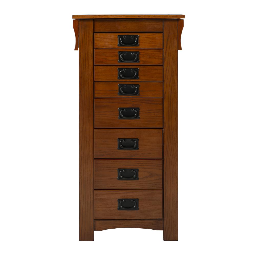 Mission Oak Jewelry Armoire. Picture 2