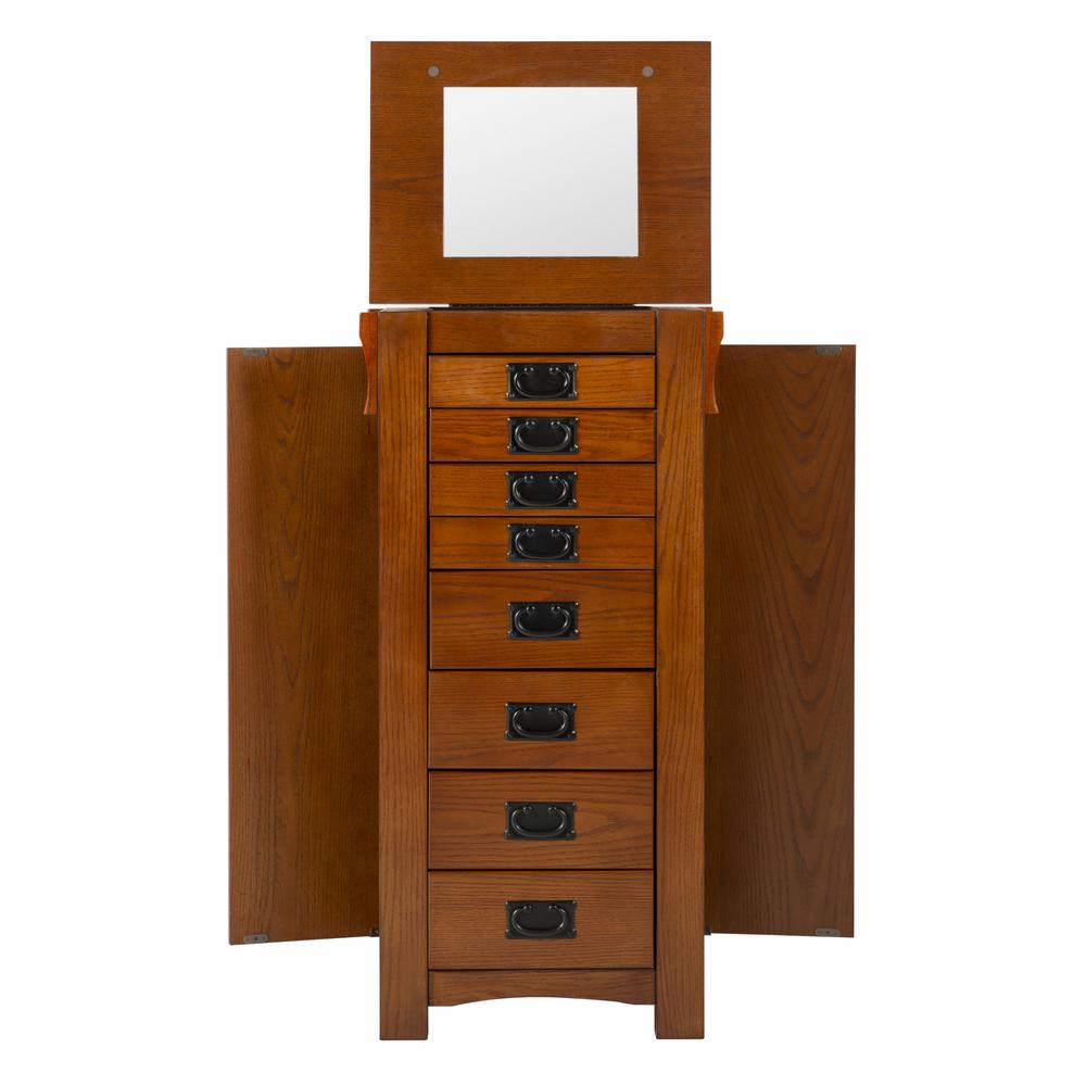 Mission Oak Jewelry Armoire. Picture 4