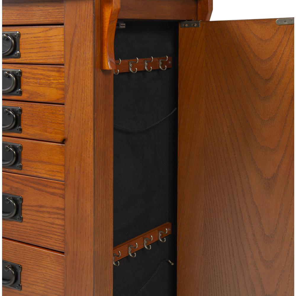 Mission Oak Jewelry Armoire. Picture 8