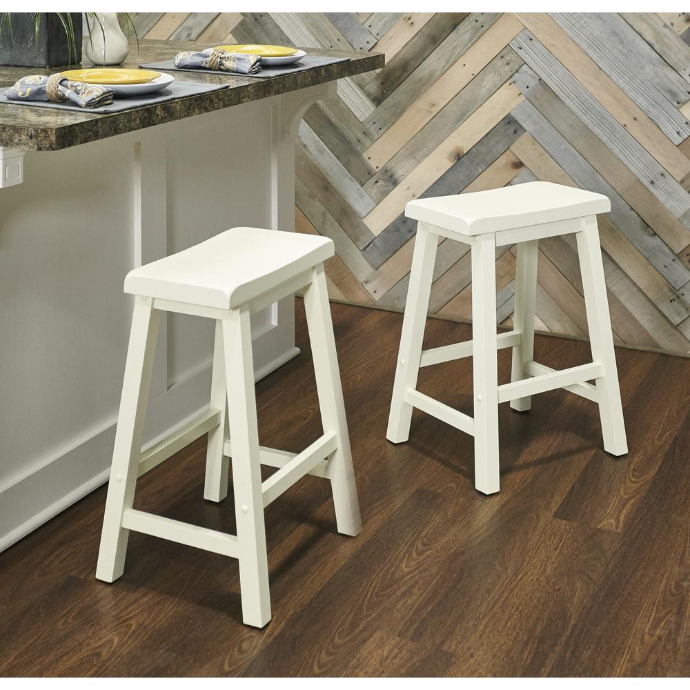 Color Story White Counter Stool. The main picture.
