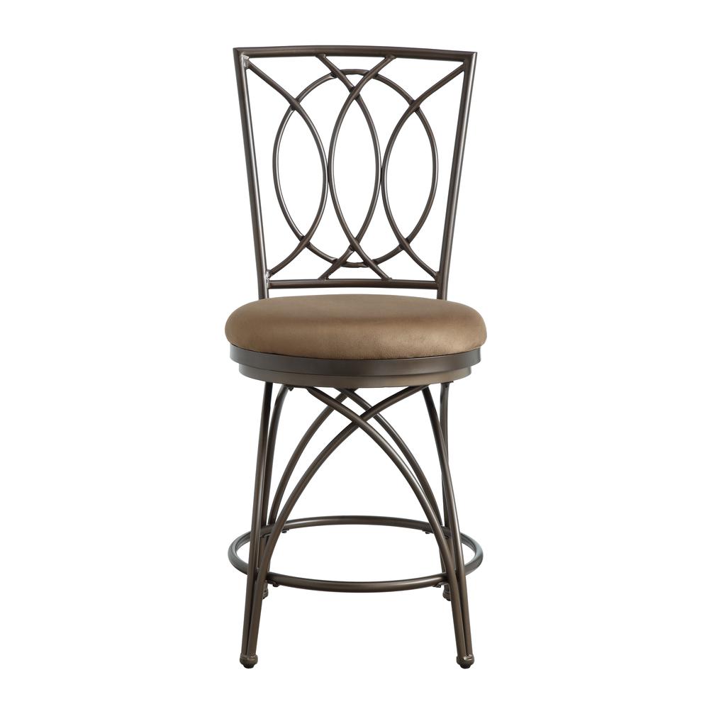 Big and Tall Metal Crossed Legs Counter Stool. Picture 3