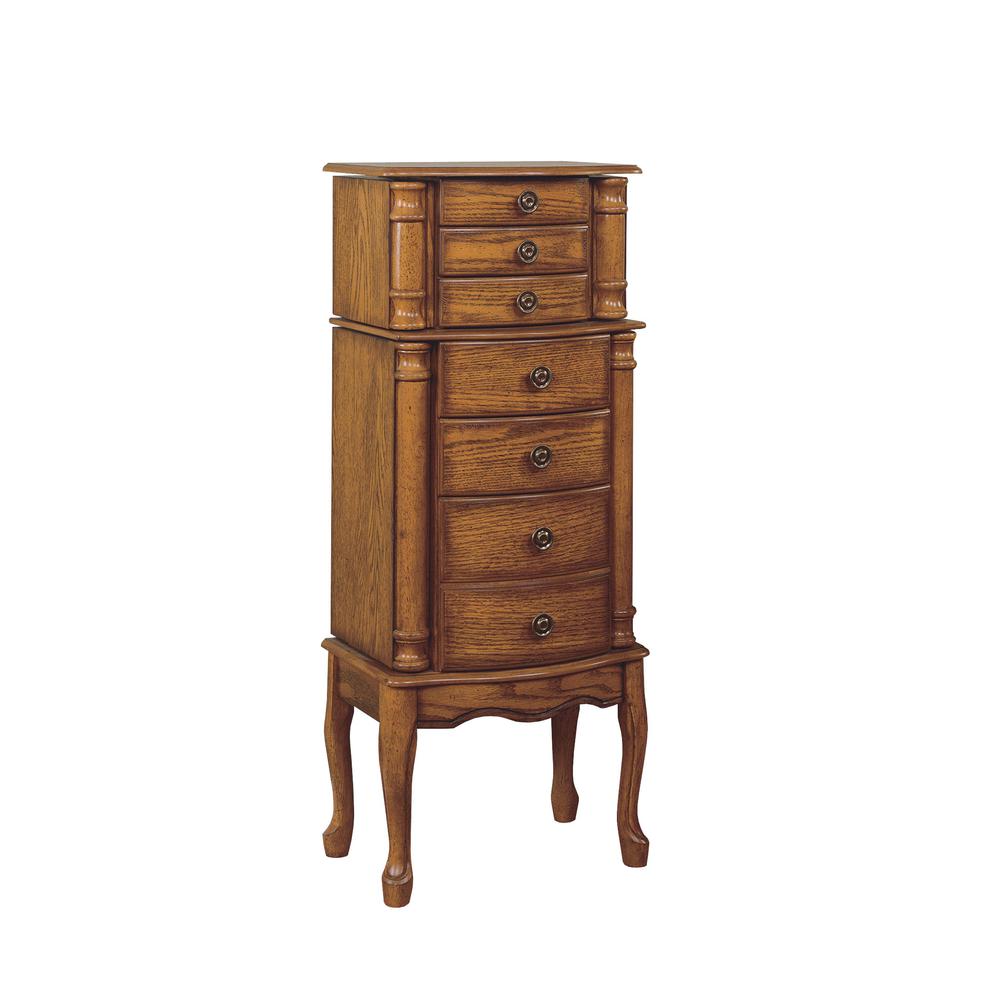 Woodland Oak Jewelry Armoire. Picture 1
