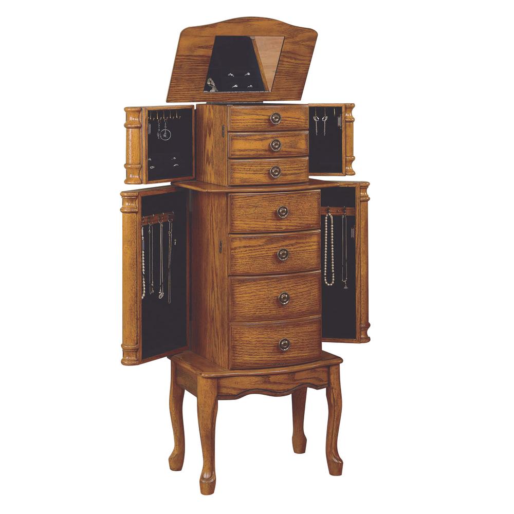 Woodland Oak Jewelry Armoire. Picture 2