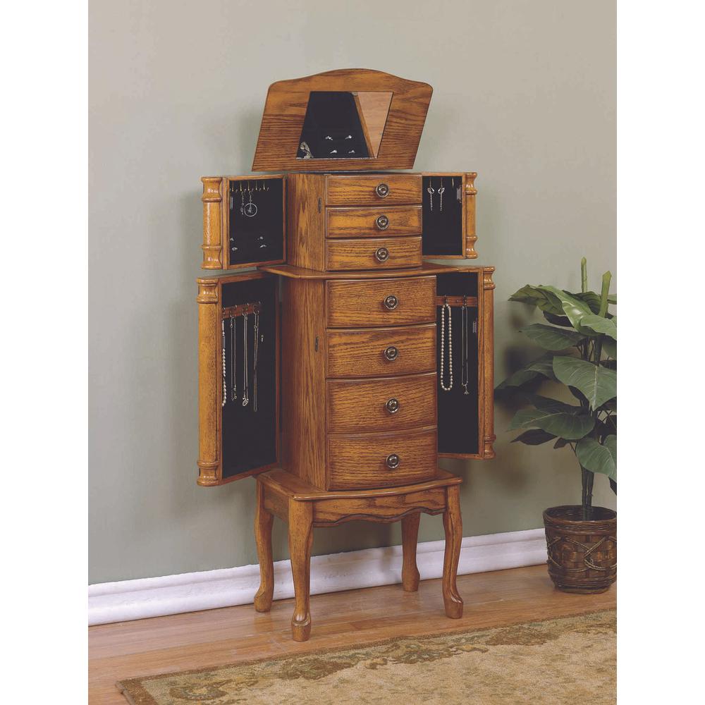 Woodland Oak Jewelry Armoire. Picture 3