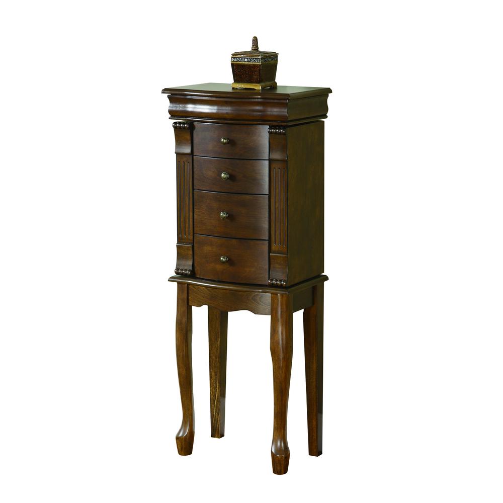 Louis Philippe Walnut Jewelry Armoire. Picture 2