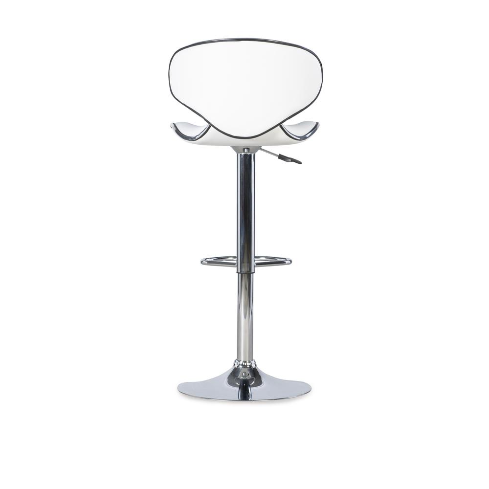 White Adjustable Barstool. Picture 7