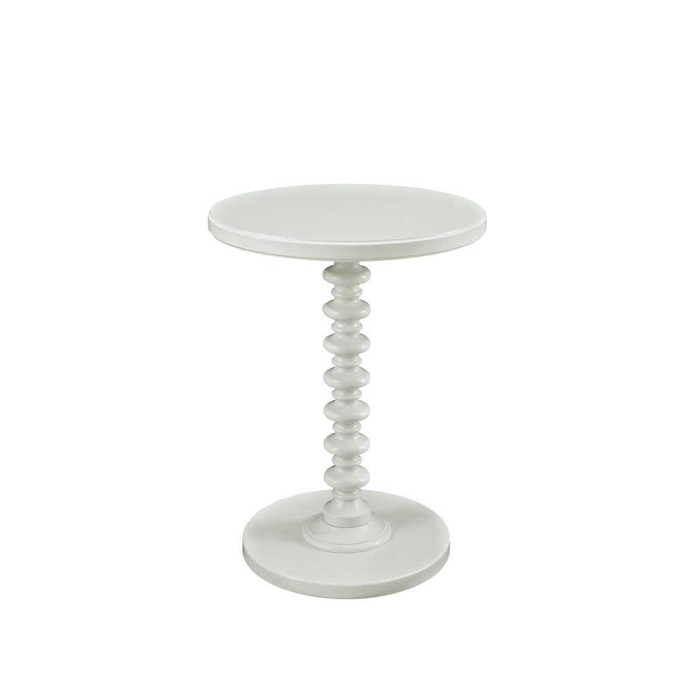 White Round Spindle Table. Picture 10