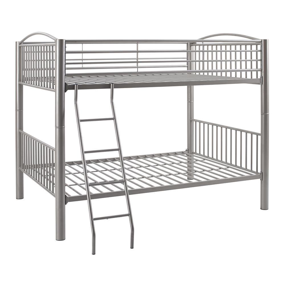 Heavy Metal Pewter Full Over Full Bunk Bed. Picture 9