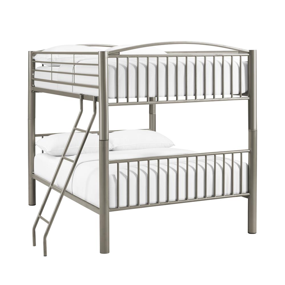 Heavy Metal Pewter Full Over Full Bunk Bed. Picture 8