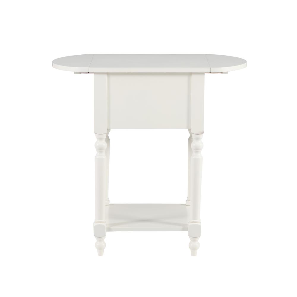 Shiloh White Table with Dropleaf. Picture 10