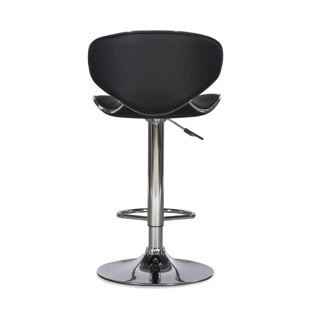 Chrome and Black PU Barstool. Picture 8