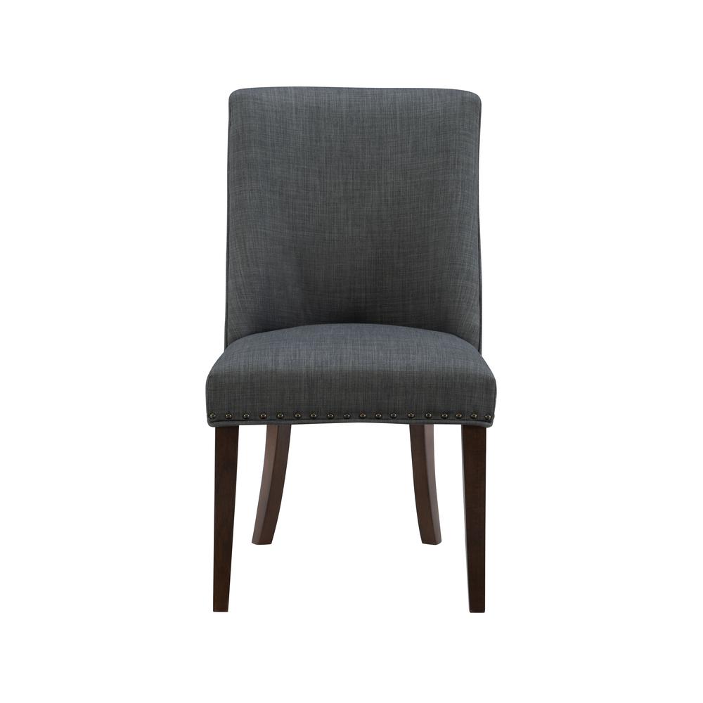 Adler Dining Chair Espresso Grey Set of Two. Picture 2