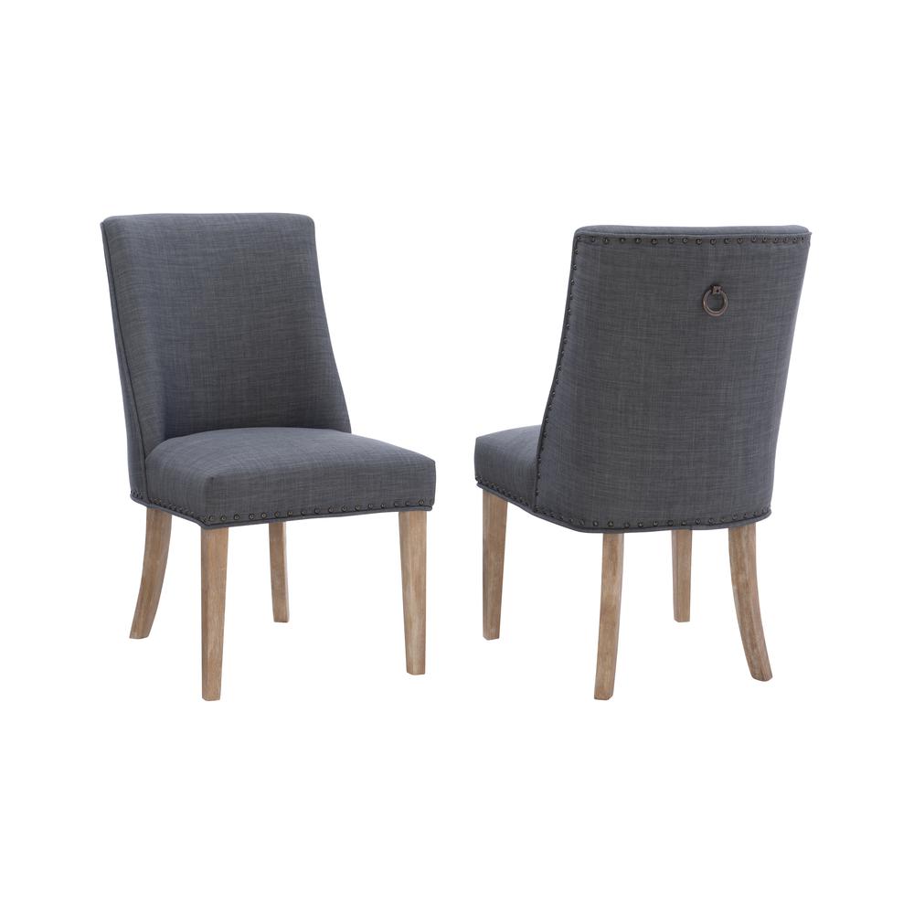 Adler Dining Chair Natural Grey  Set of Two. Picture 6