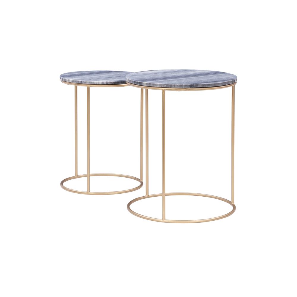 Fonner Nesting Tables Grey Marble. Picture 4