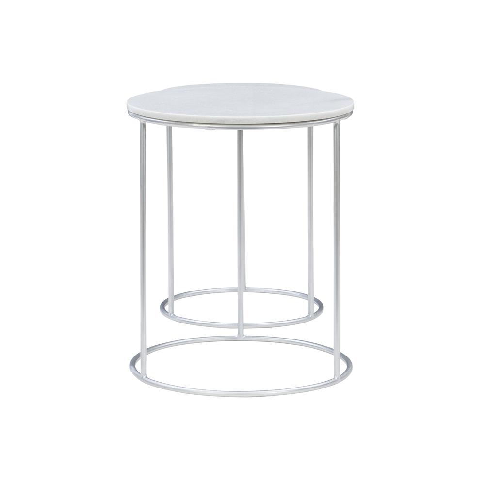Fonner Nesting Tables White Marble. Picture 5