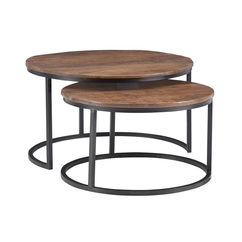 Weston Nesting Coffee Tables Brown. Picture 1