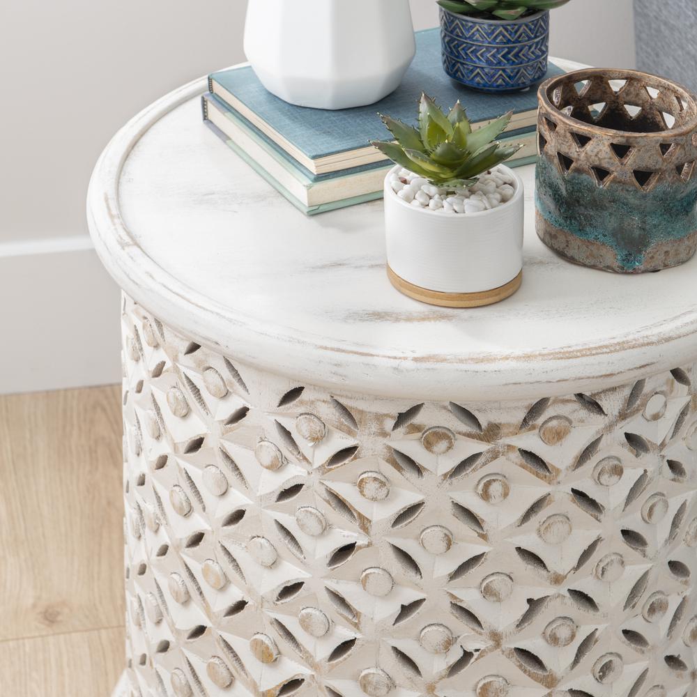 Inora Side Table White. Picture 6