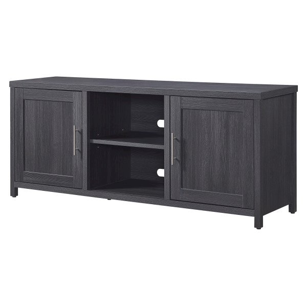 Strahm Rectangular TV Stand for TV's up to 65" in Charcoal Gray. Picture 2