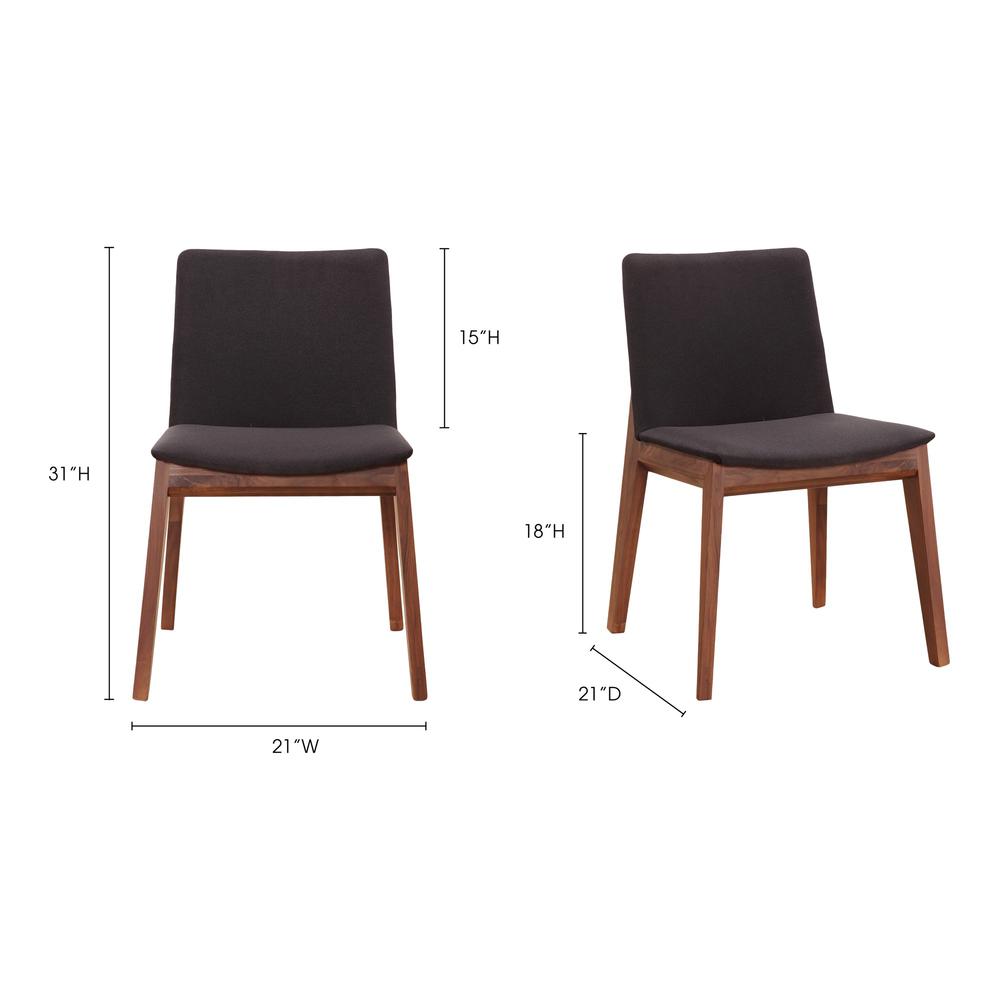 Deco Dining Chair Black- Set Of Two. Picture 11