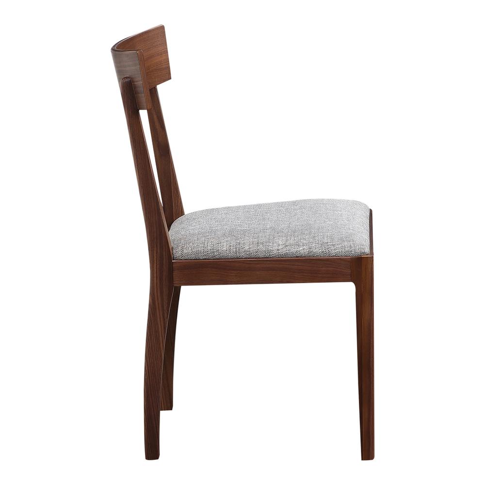 Leone Dining Chair Walnut-Set Of Two. Picture 6