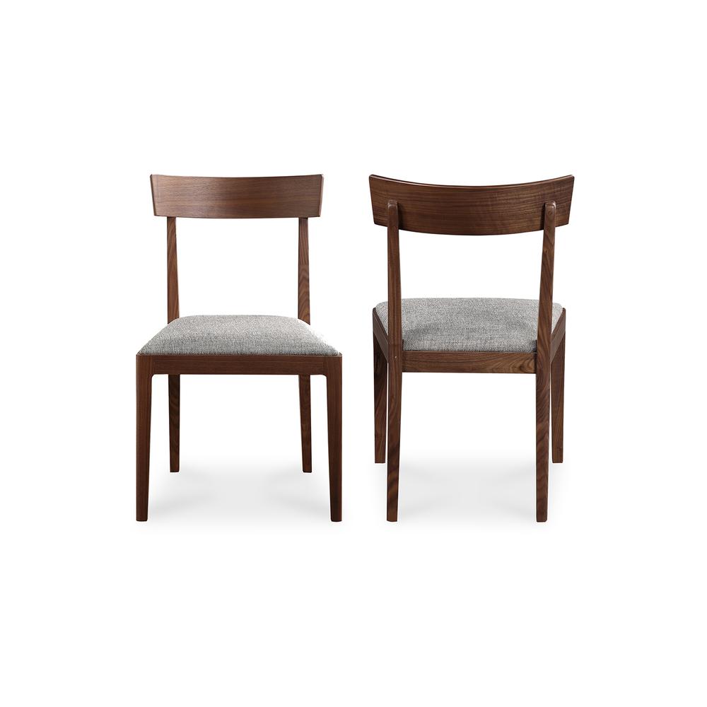 Leone Dining Chair Walnut-Set Of Two. Picture 3