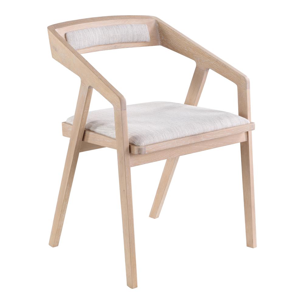 Padma Oak Arm Chair Light Grey. Picture 2