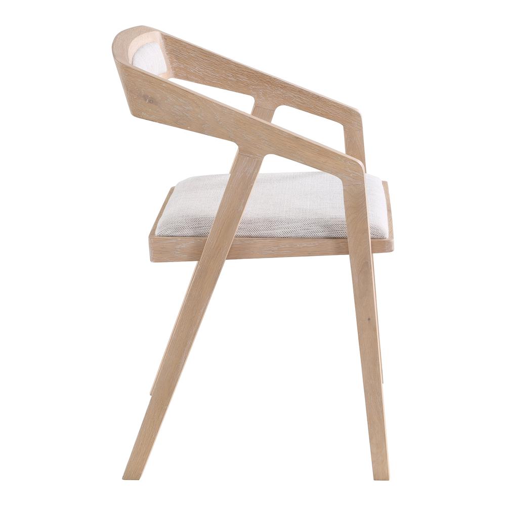 Padma Oak Arm Chair Light Grey. Picture 3