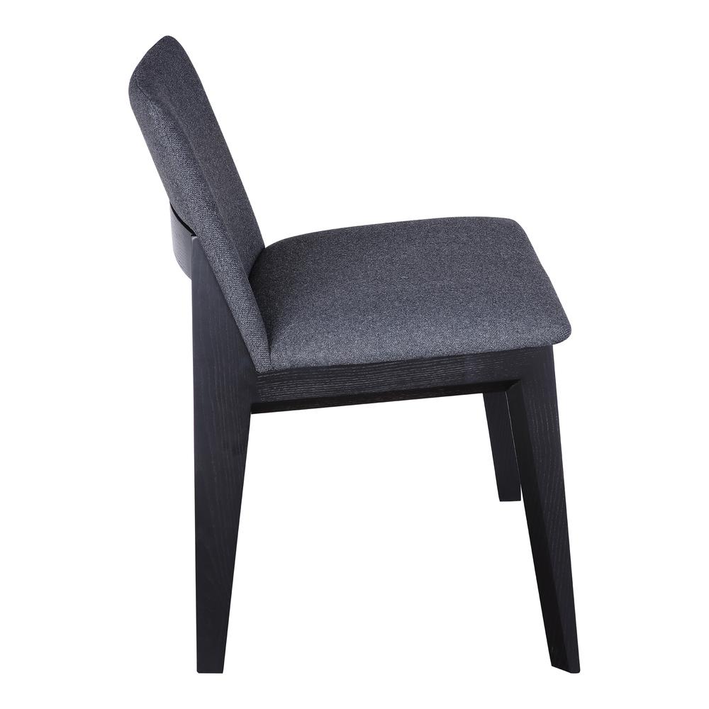 Deco Ash Dining Chair Charcoal-Set Of Two. Picture 6