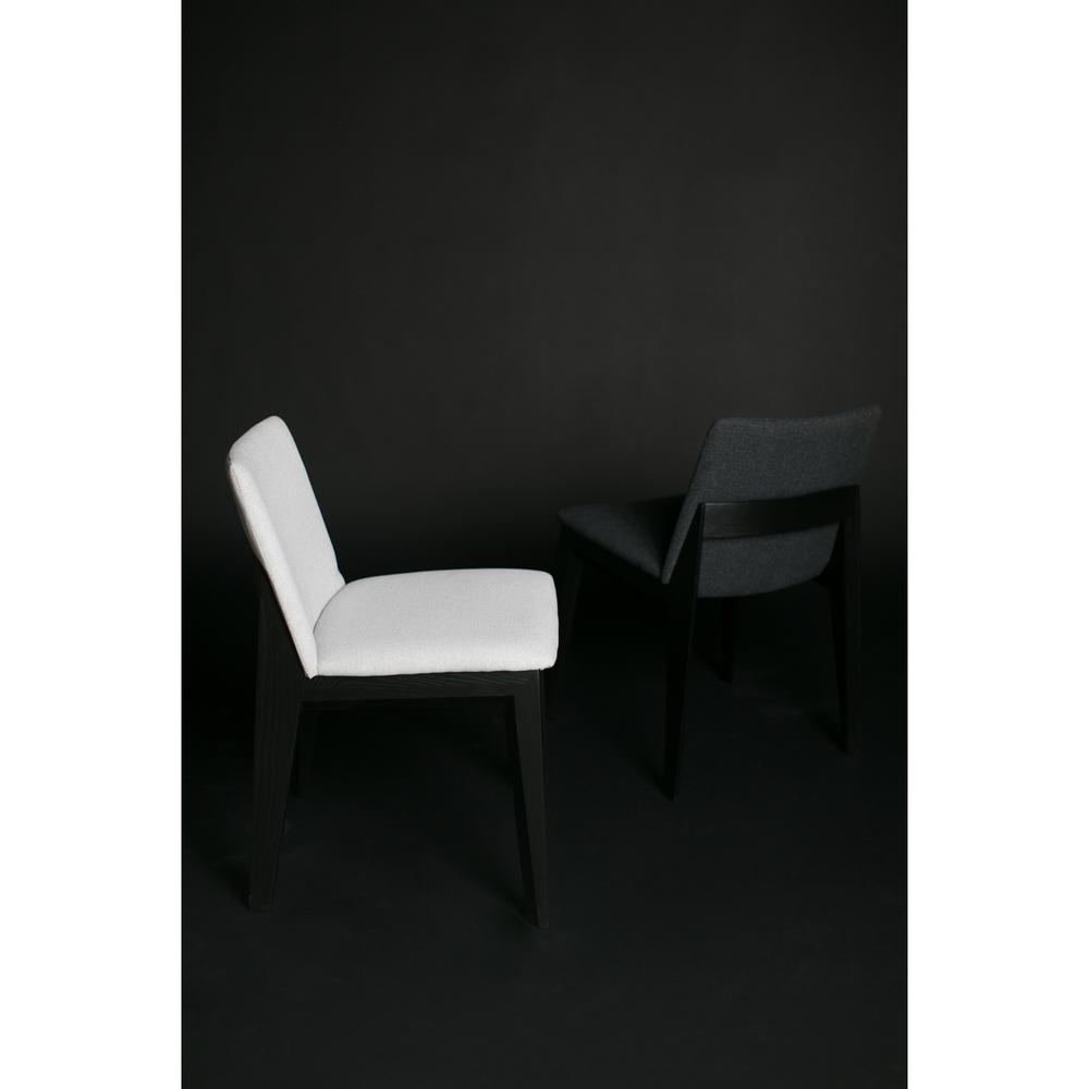 Deco Ash Dining Chair Charcoal-Set Of Two. Picture 9