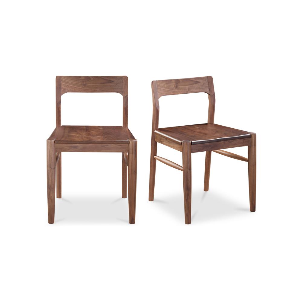 Owing Dining Chair Walnut-Set Of Two. Picture 1