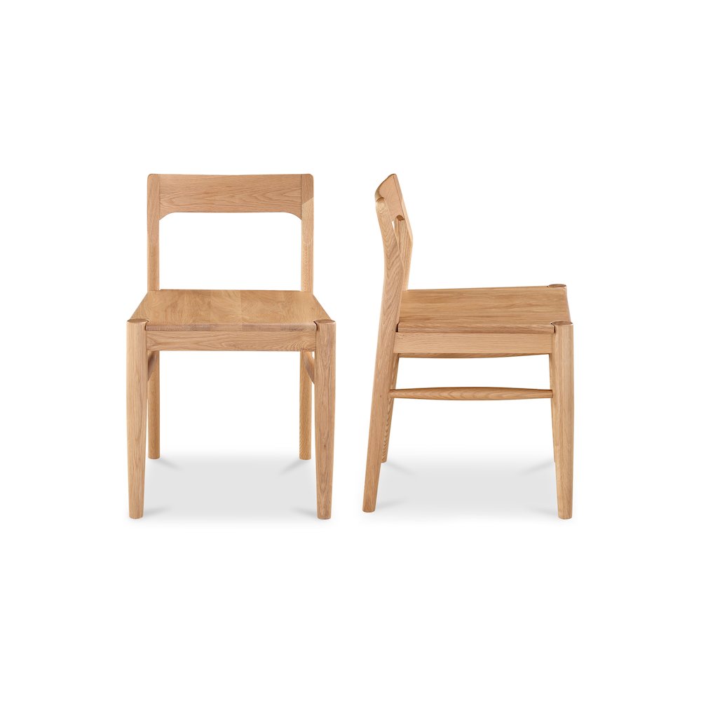 Owing Dining Chair Oak-Set Of Two. Picture 2
