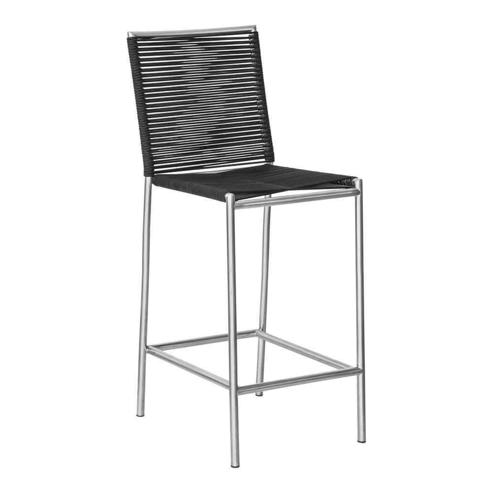 Brynn Outdoor Bar Stool Black. Picture 2