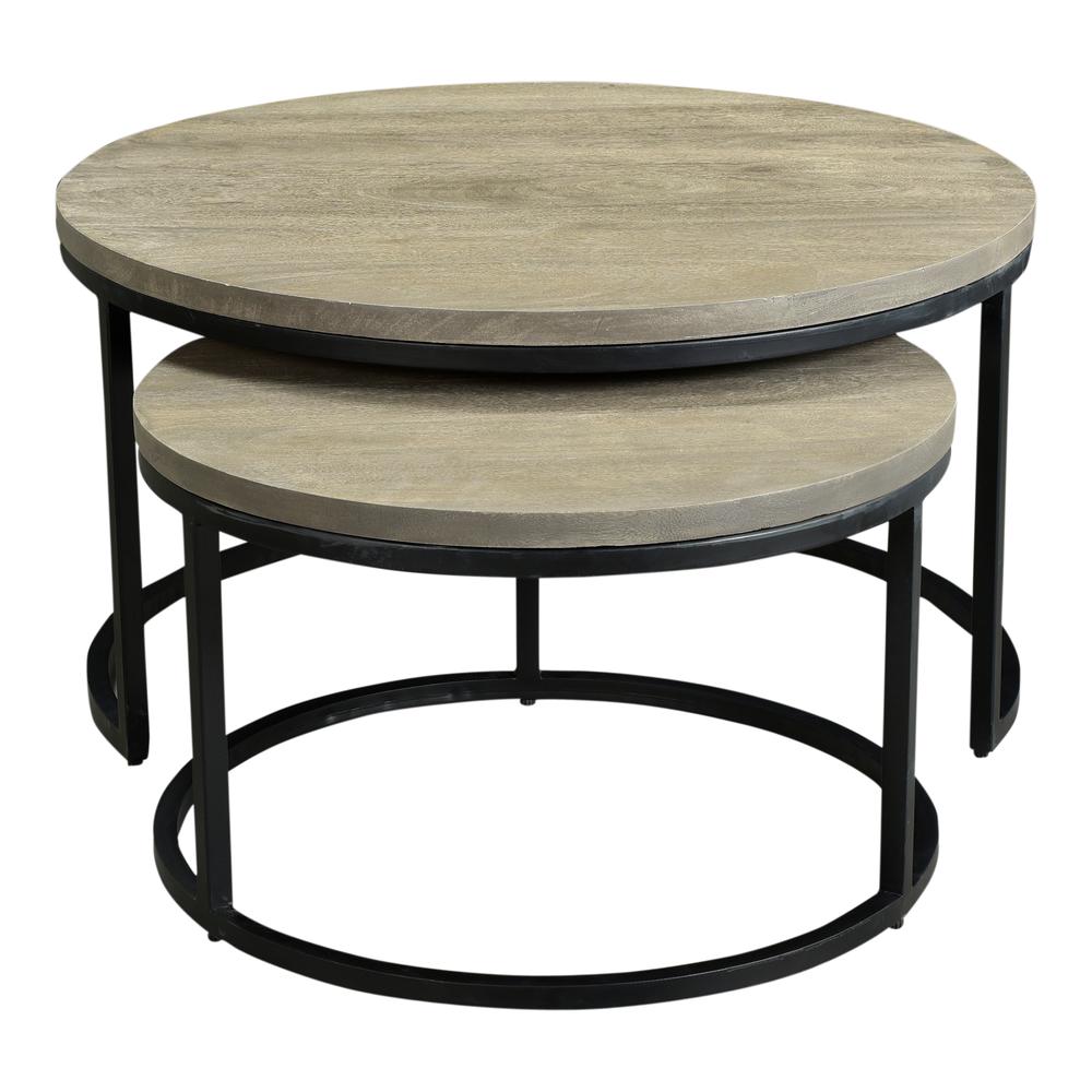 Drey Round Nesting Coffee Tables Set Of 2. Picture 2