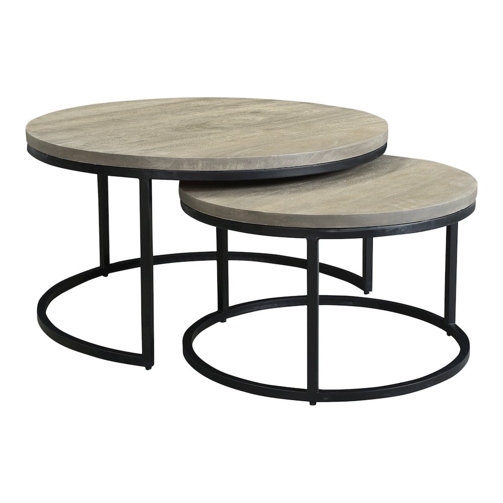 Drey Round Nesting Coffee Tables Set Of 2. Picture 3