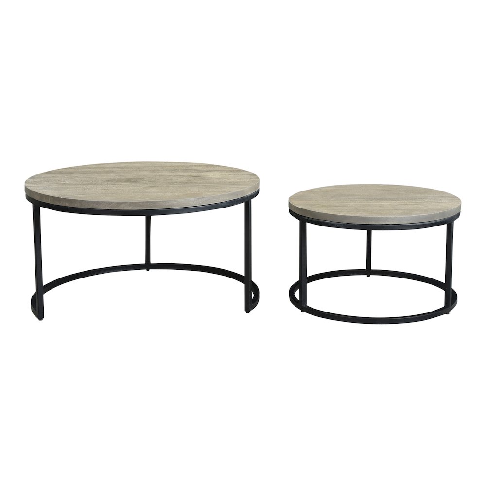 Drey Round Nesting Coffee Tables Set Of 2. Picture 4