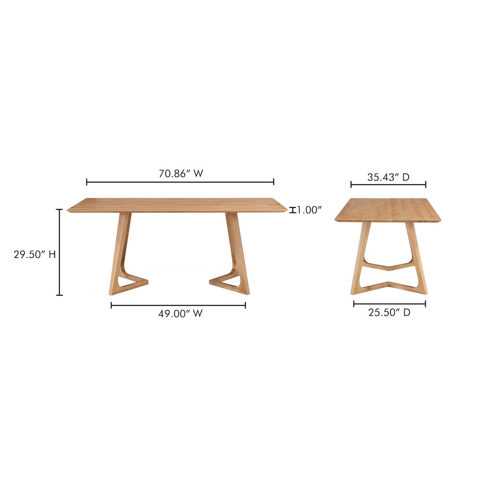 Godenza Dining Table Rectangular. Picture 10