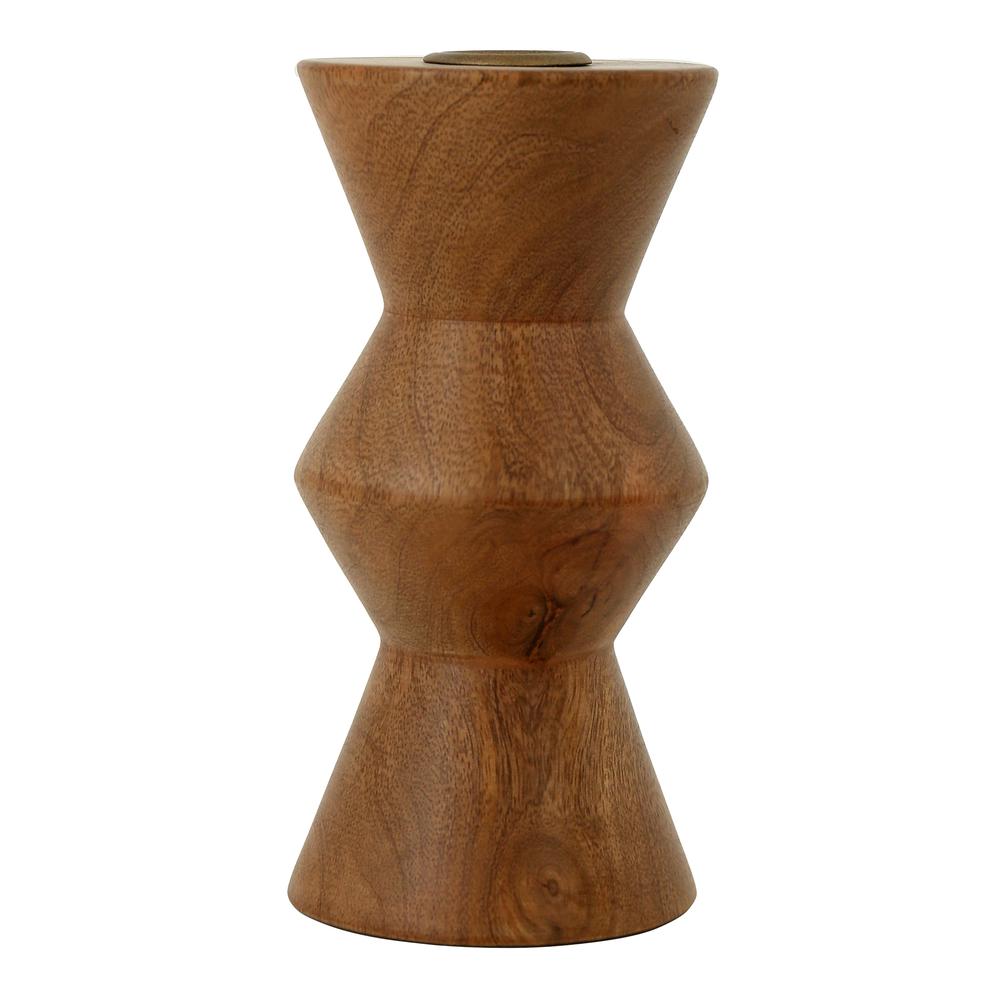 Sequence Wooden Candle Holder Small. Picture 1