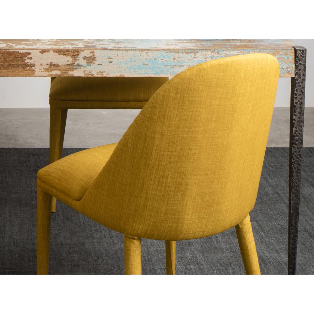 Libby Dining Chair Yellow-Set Of Two. Picture 4