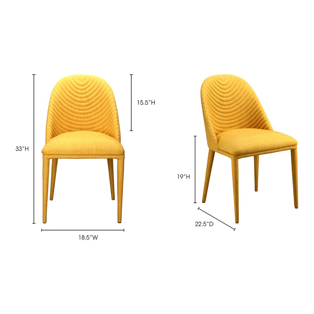 Libby Dining Chair Yellow-Set Of Two. Picture 5