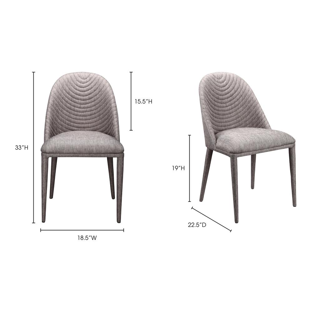Libby Dining Chair Grey-Set Of Two. Picture 9