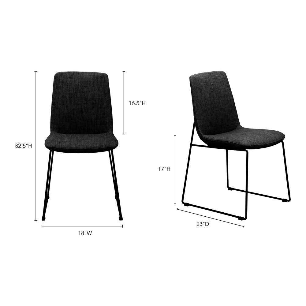 RUTH DINING CHAIR BLACK-M2. Picture 3