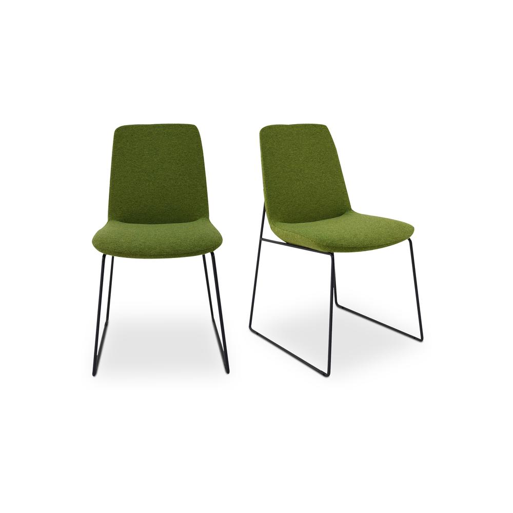 Ruth Dining Chair Green-Set Of Two. Picture 1