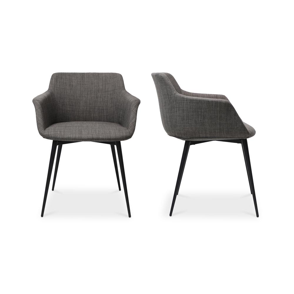 Ronda Arm Chair Grey-Set Of Two. Picture 1